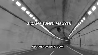 Zigana Tüneli Maliyeti