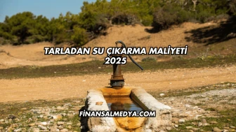 Tarladan Su Çıkarma Maliyeti 2025