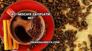 Acı Nescafe Zayıflatır mı?