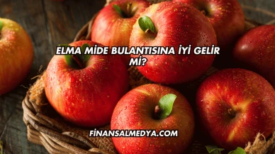 Elma Mide Bulantısına İyi Gelir mi?