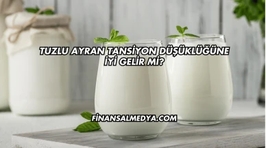 Tuzlu Ayran Tansiyon Düşüklüğüne İyi Gelir mi?