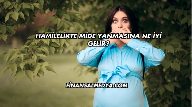Hamilelikte Mide Yanmasına Ne İyi Gelir?