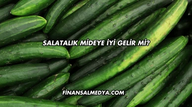 Salatalık Mideye İyi Gelir mi?