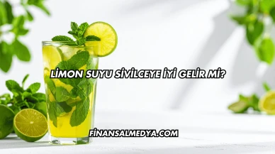 Limon Suyu Sivilceye İyi Gelir mi?