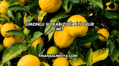 Limonlu Su Kabızlığa İyi Gelir mi?