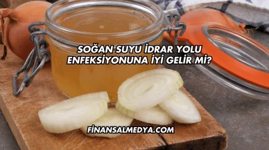 Soğan Suyu İdrar Yolu Enfeksiyonuna İyi Gelir mi?