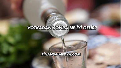 Votkadan Sonra Ne İyi Gelir?