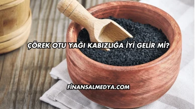 Çörek Otu Yağı Kabızlığa İyi Gelir mi?