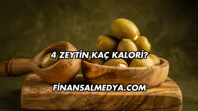 4 Zeytin Kaç Kalori?