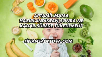 Aptamil Mama Hazırlandıktan Sonra Ne Kadar Sürede Tüketilmeli?