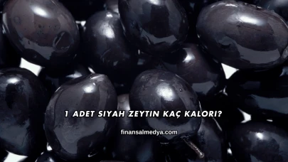 1 Adet Siyah Zeytin Kaç Kalori?