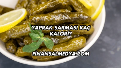 Yaprak Sarması Kaç Kalori?