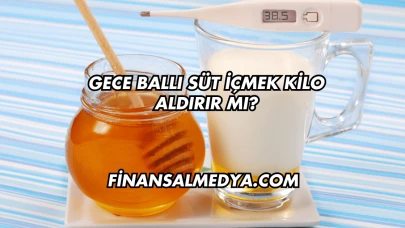 Gece Ballı Süt İçmek Kilo Aldırır mı?