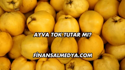 Ayva Tok Tutar mı?
