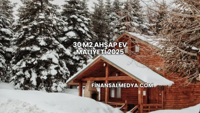 30 m2 Ahşap Ev Maliyeti 2025