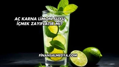 Aç Karna Limon Suyu İçmek Zayıflatır mı?