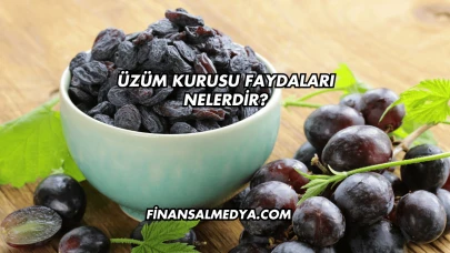 Üzüm Kurusu Faydaları Nelerdir?