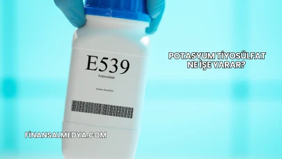 Potasyum Tiyosülfat Ne İşe Yarar?