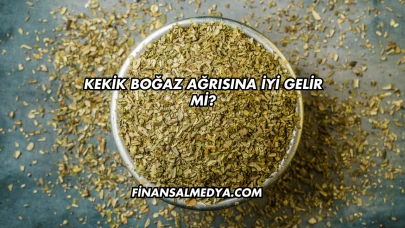 Kekik Boğaz Ağrısına İyi Gelir mi?