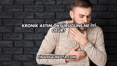 Kronik Astım Öksürüğüne Ne İyi Gelir?
