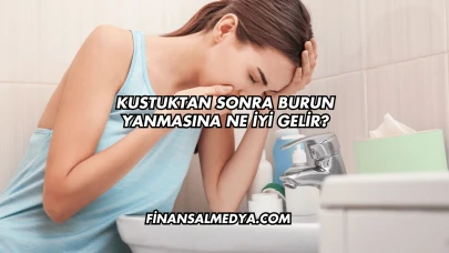 Kustuktan Sonra Burun Yanmasına Ne İyi Gelir?