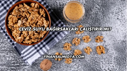 Ceviz Suyu Bağırsakları Çalıştırır mı?