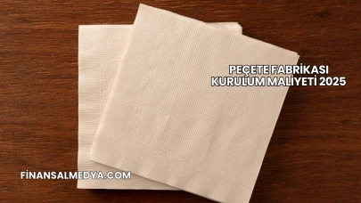 Peçete Fabrikası Kurulum Maliyeti 2025