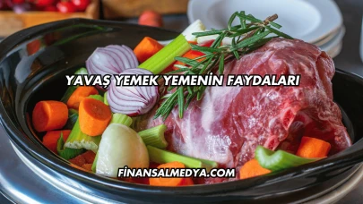Yavaş Yemek Yemenin Faydaları