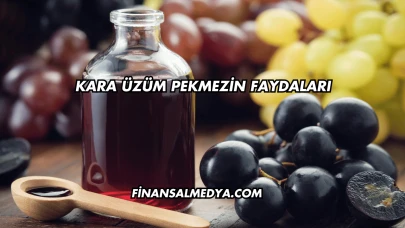 Kara Üzüm Pekmezin Faydaları