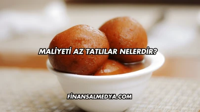 Maliyeti Az Tatlılar Nelerdir?