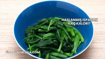 Haşlanmış Ispanak Kaç Kalori?