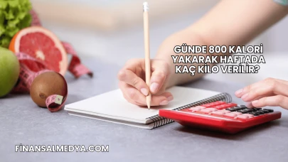 Günde 800 Kalori Yakarak Haftada Kaç Kilo Verilir?