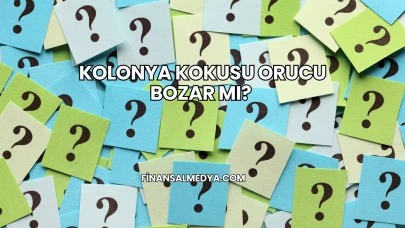 Kolonya Kokusu Orucu Bozar mı?