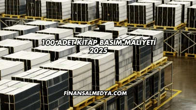 100 Adet Kitap Basım Maliyeti 2025