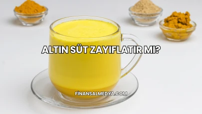 Altın Süt Zayıflatır mı?