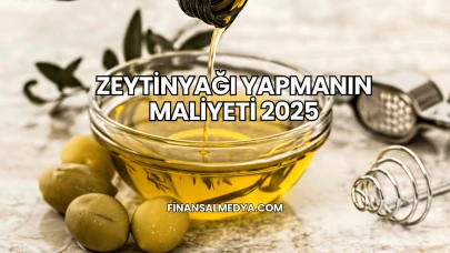 Zeytinyağı Yapmanın Maliyeti 2025