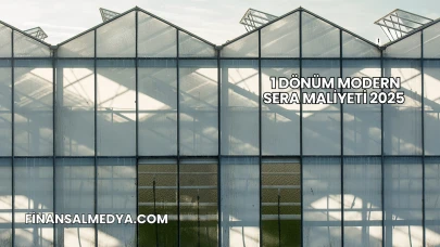 1 Dönüm Modern Sera Maliyeti 2025