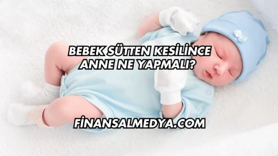 Bebek Sütten Kesilince Anne Ne Yapmalı?