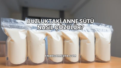 Buzluktaki Anne Sütü Nasıl Çözülür?