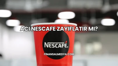 Acı Nescafe Zayıflatır mı?