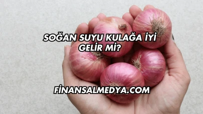 Soğan Suyu Kulağa İyi Gelir mi?