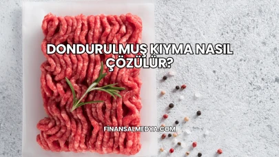 Dondurulmuş Kıyma Nasıl Çözülür?
