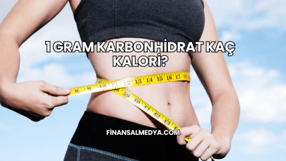 1 Gram Karbonhidrat Kaç Kalori?