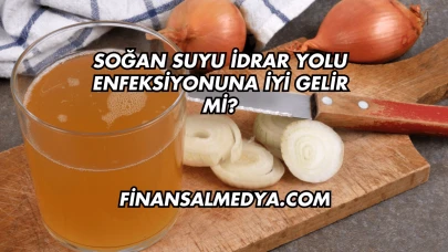 Soğan Suyu İdrar Yolu Enfeksiyonuna İyi Gelir mi?