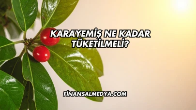 Karayemiş Ne Kadar Tüketilmeli?