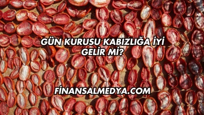 Gün Kurusu Kabızlığa İyi Gelir mi?