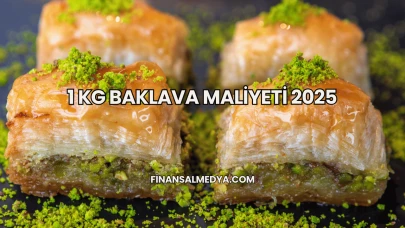 1 Kg Baklava Maliyeti 2025