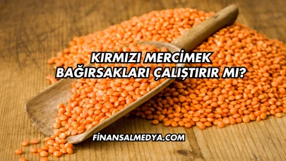 Kırmızı Mercimek Bağırsakları Çalıştırır mı?