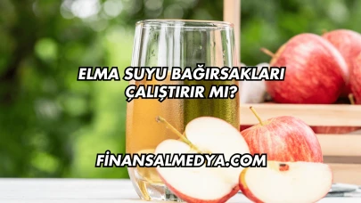 Elma Suyu Bağırsakları Çalıştırır mı?