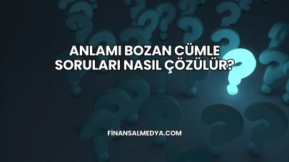 Anlamı Bozan Cümle Soruları Nasıl Çözülür?